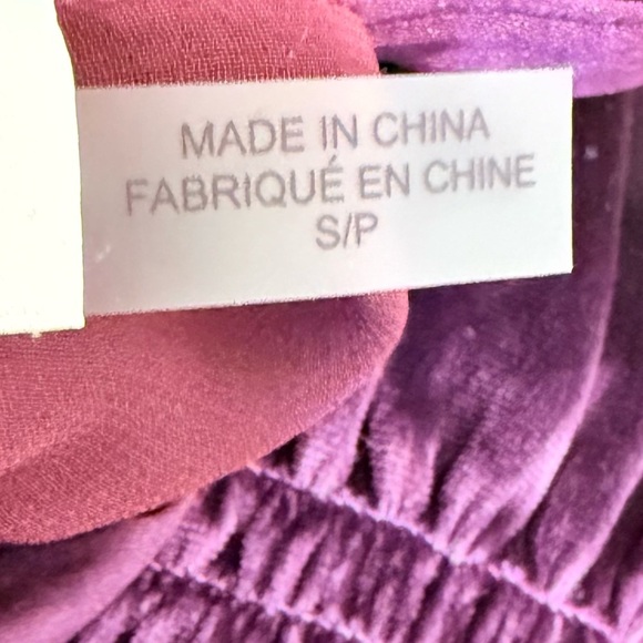 Ramy Brook Paige Purple Velvet Silk Blend Halter Dress Size Small - Picture 7 of 8